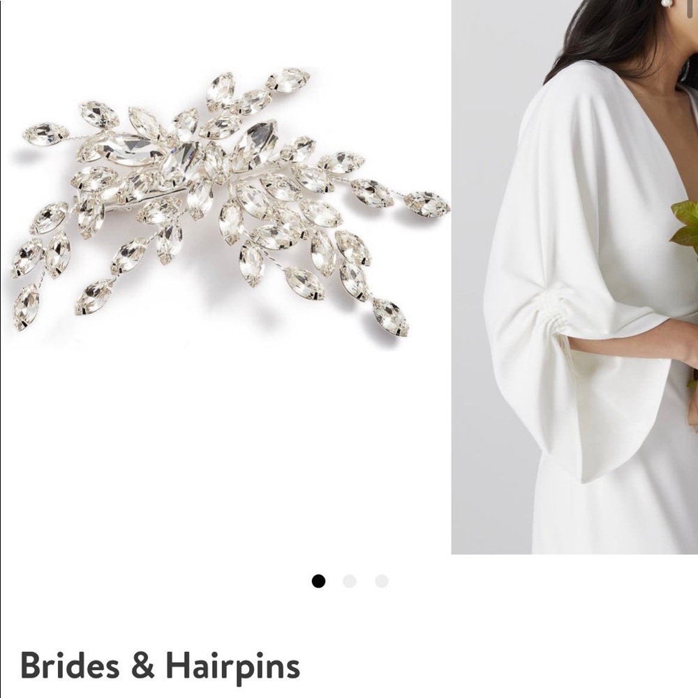 Isadora crystal bridal hair clip